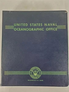 US NAVAL OCEANOGRAPHIC OFFICE Binder ~ Radio Weather Aids ~ 1960's H.O. PUB 118B - Picture 1 of 11
