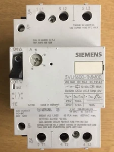 Siemens Motor Overload Relay - 3VU1600-1MM00 - 10-16A Model - Imagen 1 de 3