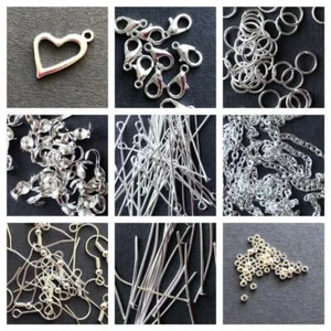 Jewellery Making Findings DIY Easy Silver Plated Kit - Picture 1 of 3