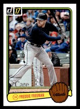 2017 Donruss Retro Variations 1983 Freddie Freeman RV-2  Atlanta Braves
