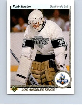 HOCKEY CARD UPPER DECK 1990 L.A. KINGS ROBB STAUBER ROOKIE (FENCH VERSION) NO625 - Image 1 of 2