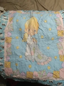 precious moments baby quilt And Ruffled Blanket - Picture 1 of 10