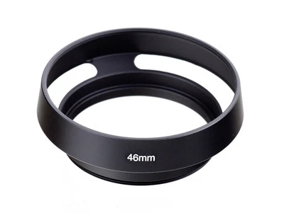 46mm Metal Tilted Vented Lens Hood for Cameras & Lenses 46mm Thread - UK SELLER - Image 1 of 4