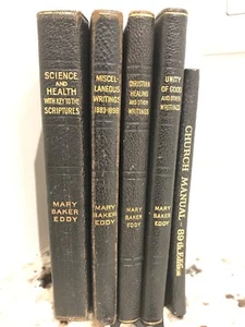 LOT 5 VINTAGE CHRISTIAN SCIENTISTS BOOKS BY MARY BAKER EDDY FREE PRIORITY SHIP - Picture 1 of 12