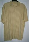 Tommy Bahama Pale Yellow Short Sleeve Polo Silk Shirt Men's Size M(MD-Medium)