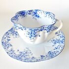 Beautiful English Shelley Dainty Blue Cup And Saucer Dainty Shape Blue Flowers