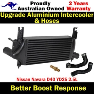 Upgrade Aluminium Intercooler&Hoses For Nissan Navara D40 YD25 2.5L - Picture 1 of 14