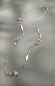 J.Jill ~ NEW Gorgeous Frosted Snowflake Station Necklace ~ NWT(1W3) - Picture 1 of 10