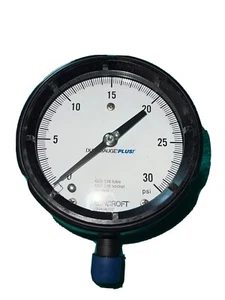 Ashcroft Duragauge 4.5" Pressure Gauge, 30 PSI (45-1279-SS-04L-30) - Picture 1 of 3