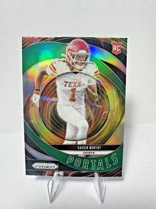 2024 Panini Prizm - Portals Xavier Worthy #10 Green Prizm (RC) - Bild 1 von 2