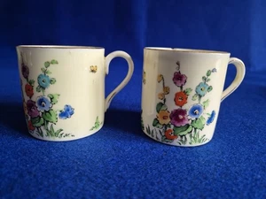 Staffordshire Small Coffee Cups. One Made For Robert Hogg & Co, Belfast - Picture 1 of 7