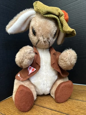 Vintage 70s Beatrix Potter Benjamin Bunny Eden Toys Plush Animal Peter Rabbit - Image 1 of 4