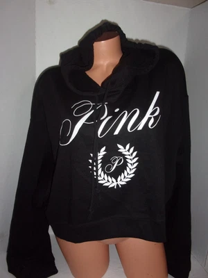 ROSA Victoria's Secret Sudadera con Capucha Negra Emblema XXL Foto 1 de 3
