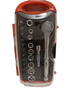 Performance Tool W9173 23-Piece Ratcheting Bit and Socket Set 1/4” SAE, Mini Set - Image 1 of 4