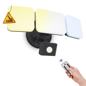 Outdoor Security Light Remote Control, Dusk to Dawn 280W Equiv. Motion Sensor... - Picture 1 of 9