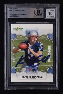 Kevin O'Connell Signed 2008 Score #394 RC (BGS) Rookie Card | Autograph Graded B - Image 1 of 2
