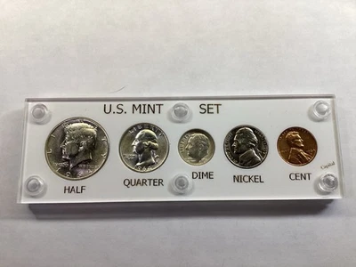 1964 (D Only) US Mint Uncirculated Silver Mint Set In Capital Holder 041824 39tc - Image 1 of 4
