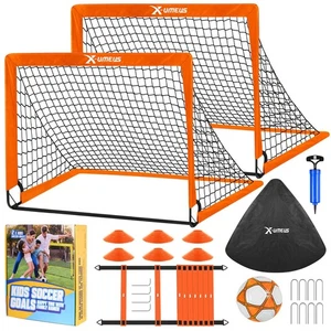 Kids Soccer Goals for Backyard Set- 2 of 6X4/ 4X3 ft Toddler Soccer Goal Trai... - Bild 1 von 6