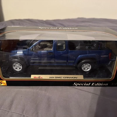 Camioneta pick-up vintage Maisto 2004 GMC Canyon escala 1:18 fundida a presión Foto 1 de 4