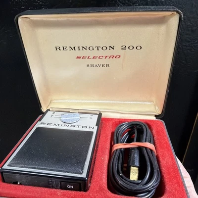 Afeitadora eléctrica Remington 200 Selectro vintage en estuche con cable Foto 1 de 4