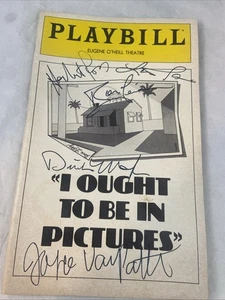 "I OUGHT TO BE IN PICTURES" CAST SIGNED PLAYBILL March 1980. Herbert Ross +++ - Picture 1 of 16