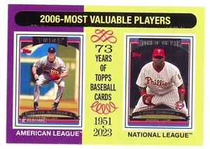 2024 Topps Heritage 2006 jugadores más valiosos Justin Morneau Ryan Howard - Imagen 1 de 1