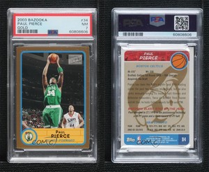 2003-04 Bazooka Gold Paul Pierce (Green Jersey) #34.2 PSA 7 HOF