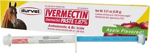 Ivermect New In Box Paste Horse Dewormer Apple Flavor Exp 12/25 dur-vet wormer - Picture 1 of 4