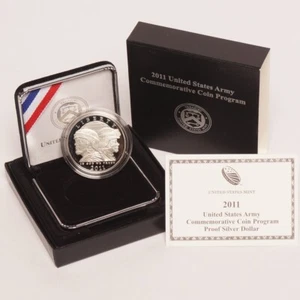 2011 United States Army Commemorative Proof Silver Dollar - Picture 1 of 3