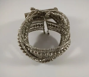 Brazalete de puño de plata Studio S hecho en la India - Imagen 1 de 6