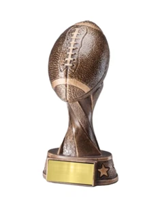 FOOTBALL FANTASY WINNER CHAMPION 1ST PLACE TROPHY 5.5" FREE PERSOANLIZATION - Picture 1 of 1
