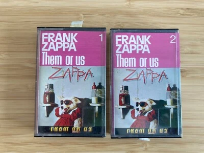 Frank Zappa _ Them or Us _ 2 X MC K7 Musicassetta Tape 1984 Emi Italy NEAR MINT - Immagine 1 di 4