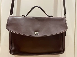 Coach 5265 Lexington Leather messenger bag briefcase satchel - Picture 1 of 19