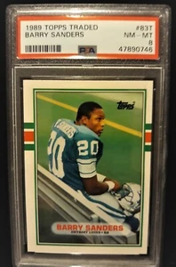 1989 Topps Barry Sanders #83T PSA 8 Detroit Lions HOF - Bild 1 von 2