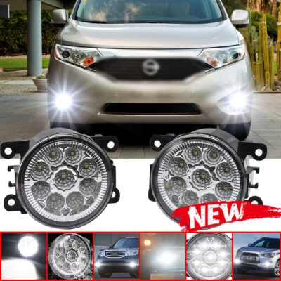 Par de luces antiniebla de parachoques delanteras para Nissan Quest 2014-2017 lente transparente EE. UU. Foto 1 de 4