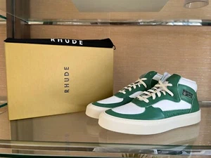 Rhude , Cabriolets Sneakers in Green & White BNWB 12 US - Picture 1 of 17