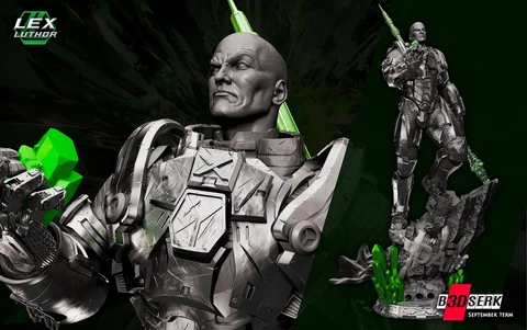 Lex Luthor 3D printed unpainted resin model kit Cover
