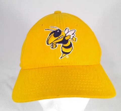 Vintage New Era Georgia Tech Yellow Jackets Adult Snapback Hat Buzz Mascot Rare Cover