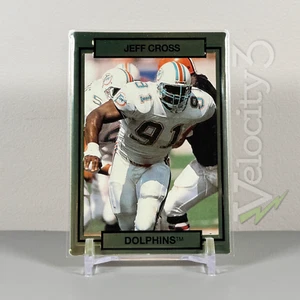 1990 Action Packed NFL Card #142 - Jeff Cross | Dolphins DE | Embossed 3D - Picture 1 of 4