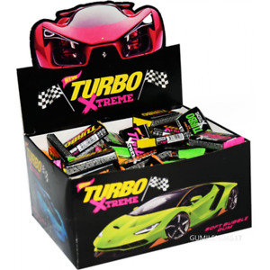 TURBO XTREME Chewing Bubble Gum Collectible Wrappers Inside 100pcs