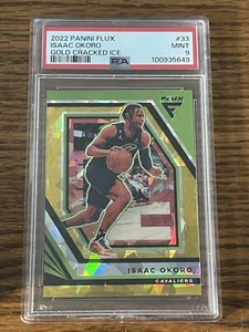 2022-23 Panini Flux - Gold Cracked Ice Prizm #33 Isaac Okoro 9/10 PSA 9 Pop1 - Bild 1 von 2