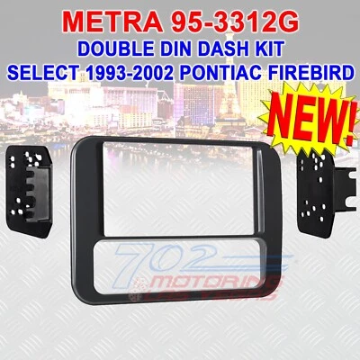 METRA 95-3312G DOUBLE DIN DASH KIT FOR SELECT 1993-2002 PONTIAC FIREBIRD NEW! - Изображение 1 из 2