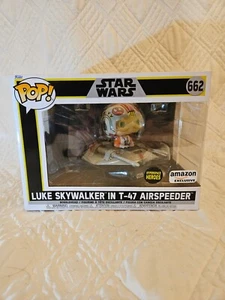 Luke Skywalker in T-47 Airspeeder Funko Pop #662 - Picture 1 of 6