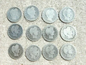 12 FRISEURVIERTEL - SILBERMÜNZEN - GEMISCHTE DATEN und Zustände - BIN! - Bild 1 von 2