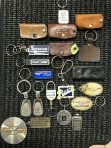 Vintage Chevrolet / Corvette / GM keychains / Leather Keyfobs - Picture 1 of 5