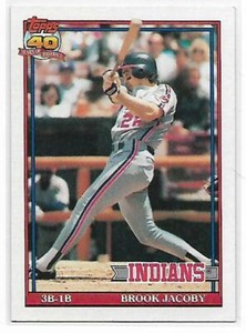 1991 Topps #47 Brook Jacoby  Indians