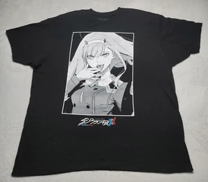 Camiseta Darling in the Franxx 2XL Zero Two Anime Crunchyroll Negra Japón Dibujos Animados - Imagen 1 de 6