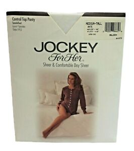 Jockey for Her Sheer Nylon Control Top Pantyhose White Med Tall