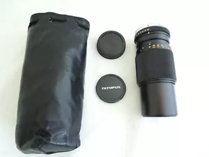Olympus OM-System S Zuiko Auto-zoom 100-200mm f/5 + lens caps + leather bag - Picture 1 of 12