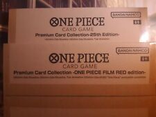 One Piece Premium Card Collection Film Red & 25th Edition English Sealed New 